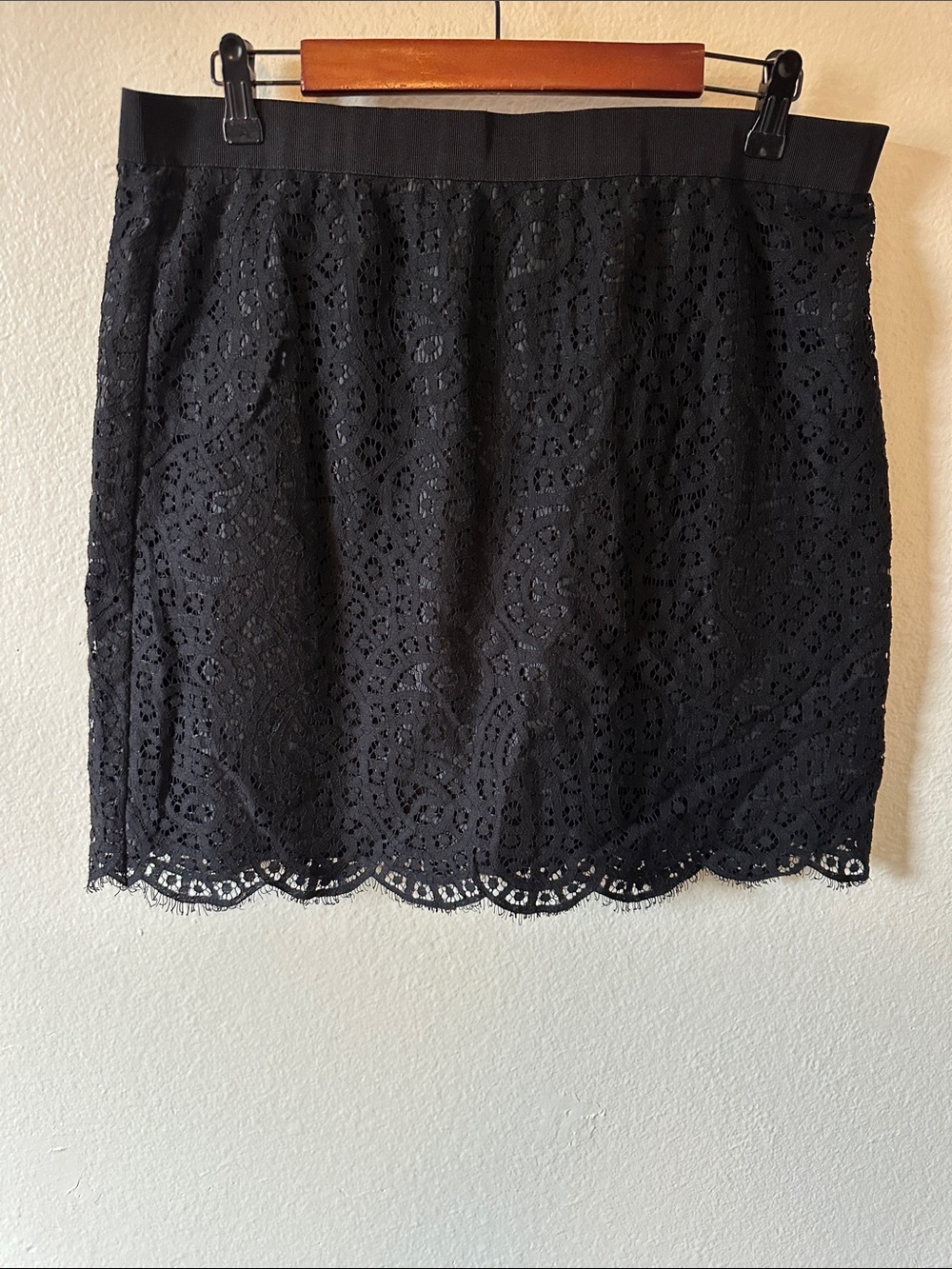 Joe Fresh Black Lace Mini Skirt